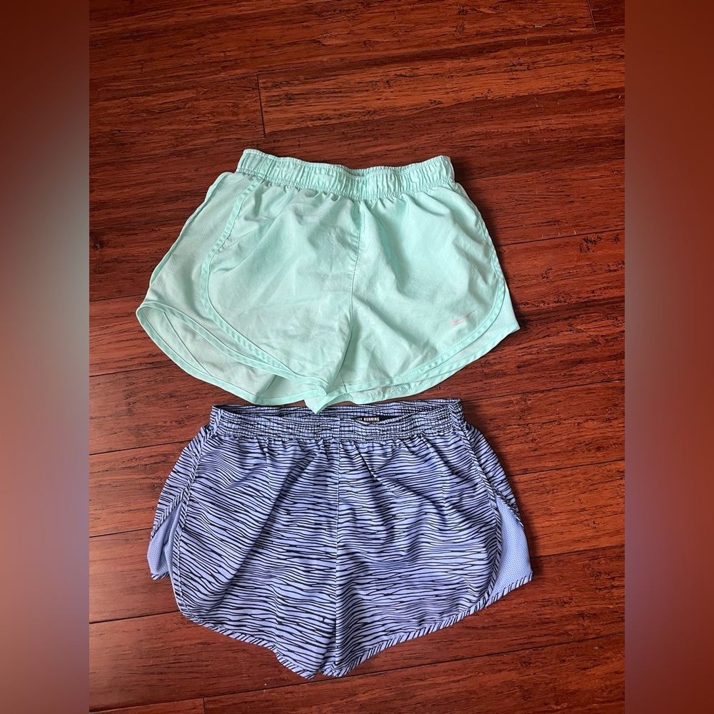 2 Nike Dri fit running shorts XS